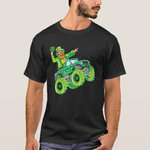Camiseta Niños St Patricks Día Leprechaun Monstruo Camión L