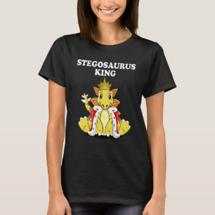 Camiseta Niños Stegosaurus King Dinosaur Mens Stegosaurus