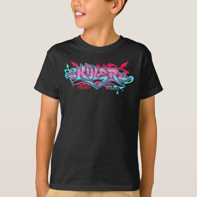 Camiseta Niños Streetwear: Pintada de Kyler (Anverso)