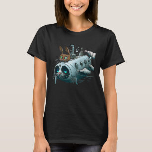 Camiseta Niños submarinos del gato Chimera Cat Submarine