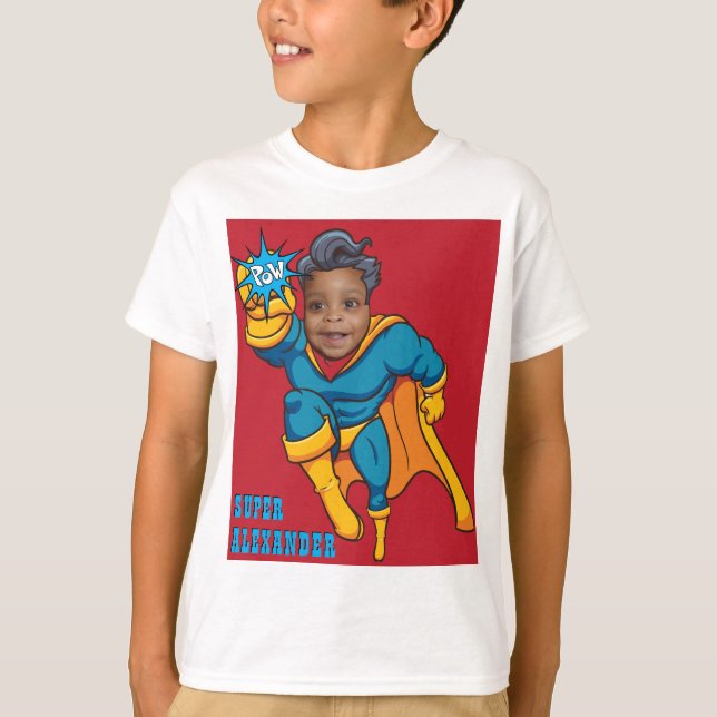 Camiseta Niños súper especiales 🌟 gran superhéroe (Anverso)