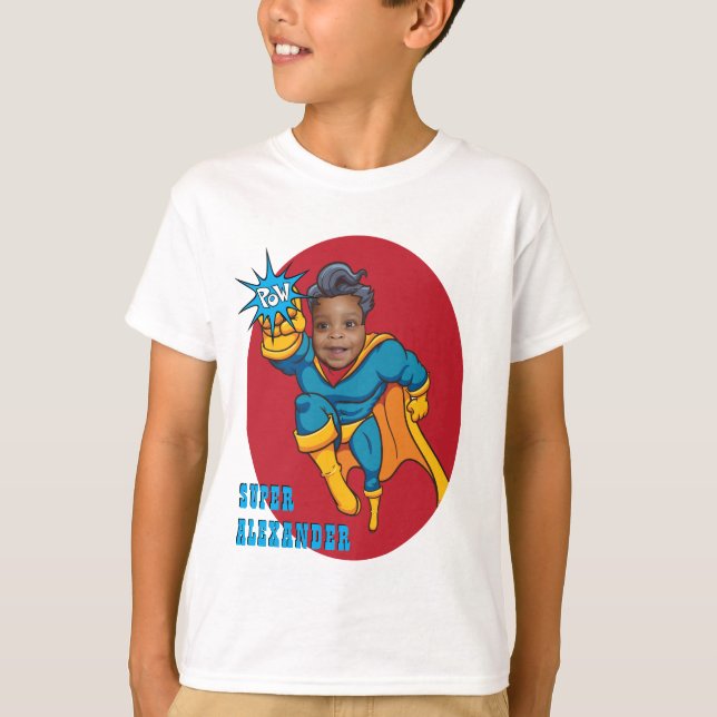 Camiseta Niños súper especiales 🌟 gran superhéroe (Anverso)