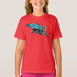 Camiseta Niños Superhéroes Gatito Atractivo