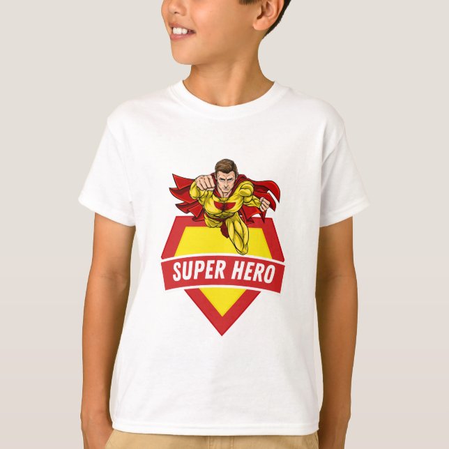 Camiseta Niños superhéroes rojos (Anverso)