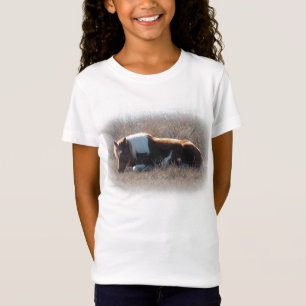 Camiseta Niños superiores con el cuadro lindo del potro