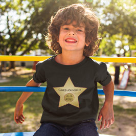 Camiseta Niños superlativos de la estrella del oro de Holly