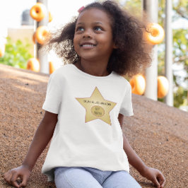 Camiseta Niños superlativos de la estrella del oro de Holly