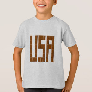 Camiseta Niños T-Shirt ash CHOCOLATE EE.UU.