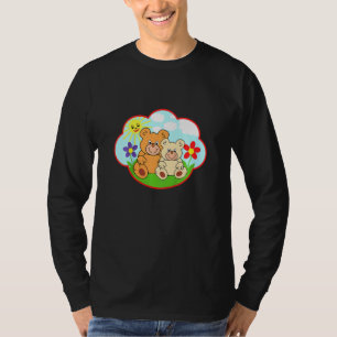 Camiseta Niños Teddy Oso En Las Nubes Solares De Verano Flo