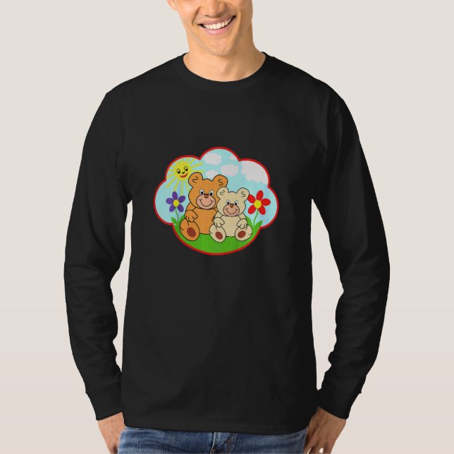 Camiseta Niños Teddy Oso En Las Nubes Solares De Verano Flo (Anverso)