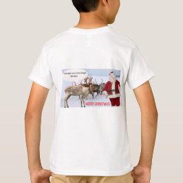 Camiseta niños tee alegry christmas santa cerdo
