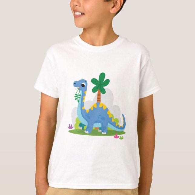 CAMISETA NIÑOS TELÉN FELIZ DINO (Anverso)