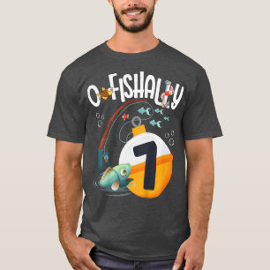 Camiseta Niños Tema De La Pesca Del Séptimo Cumpleaños Para