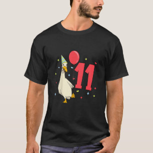 Camiseta Niños tengo 11 años con pato corredor - niños cump