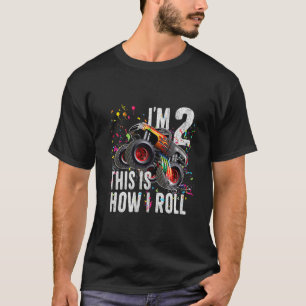 Camiseta Niños Tengo 2 años Así es como hago rodar el Camió