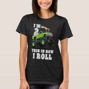 Camiseta Niños, tengo 2 años, así es como rollo un camión
