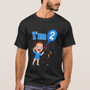 Camiseta Niños Tengo 2 años Segundo cumpleaños 1