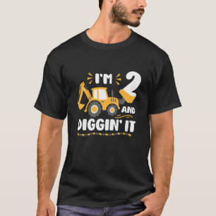 Camiseta Niños, tengo 2 años, y cavan en los niños de las c