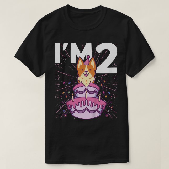 Camiseta Niños Tengo 2 días fiesta de perro Niños Segundo c (Diseño del anverso)