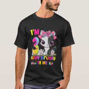 Camiseta Niños Tengo 3 años, Chicas de tercer cumpleaños, a