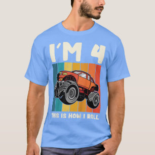 Camiseta Niños, tengo 4 años, así es como rollo el Camión M