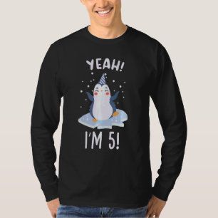 Camiseta Niños Tengo 5 pingüinos 5 años quinto cumpleaños 5