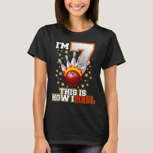 Camiseta Niños, tengo 7 años, así es como hago el cumpleaño