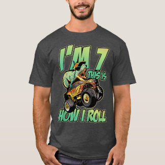 Camiseta Niños Tengo 7 Así Es Como Rueda Camión Monstruo 7º