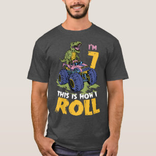 Camiseta Niños Tengo 7 Así Es Como Rueda Camión Monstruo 7 