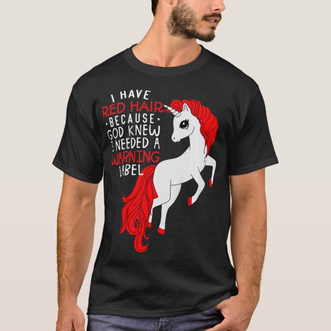 Camiseta Niños, tengo el pelo rojo porque Dios sabía que ne (Anverso)