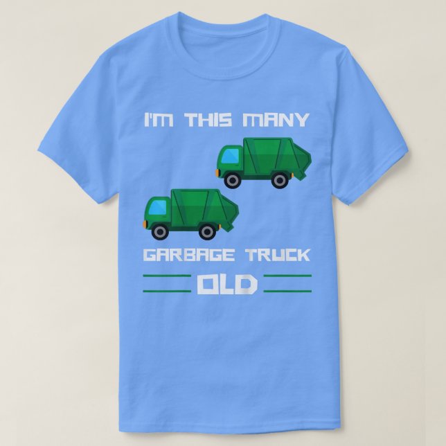 Camiseta Niños Tengo Tantos Camiones de Basura de Edad - Ca (Diseño del anverso)