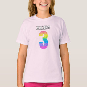 Camiseta Niños tercer Fiesta de cumpleaños - Texto editable