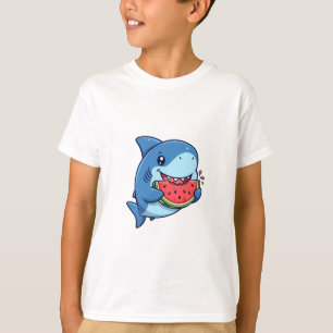 Camiseta Niños Tiburones Comiendo Sandía