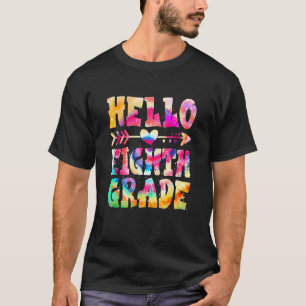 Camiseta Niños Tie Dye Hola Profesor De Octavo Grado Primer