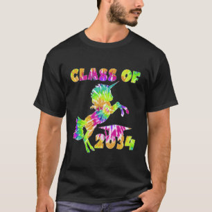 Camiseta Niños Tie Dye Unicorn Clase De Graduación Preescol