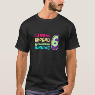 Camiseta Niños todos a bordo Cumplo 6 Tren Locomotor 6º