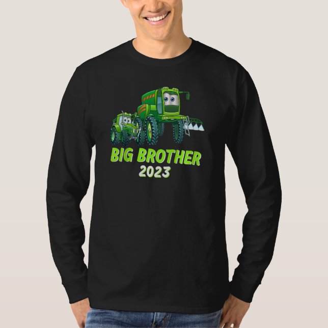 Camiseta Niños Tractor Combina Cosechadora Gran Hermano Agr (Anverso)