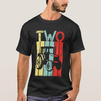 Camiseta Niños Tractor de 2 años segundo cumpleaños segundo