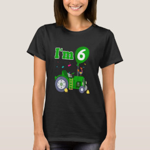 Camiseta Niños Tractor I m 6 Six Farm Barnyard 6th Bir