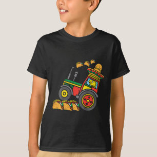Camiseta Niños Tractor Mexicano Granjero Niño Cinco De 