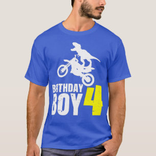 Camiseta Niños TRe 4º niño de cumpleaños Bicicleta Sucia de