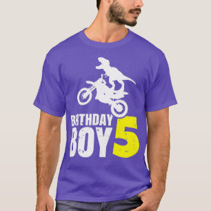 Camiseta Niños TRe 5º cumpleaños Bicicleta sucia de 5 años
