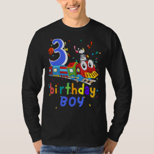 Camiseta Niños Tren de tercer cumpleaños Chicas de 3 años d