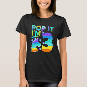 Camiseta Niños tres pop que tengo 3 cometas unicornio