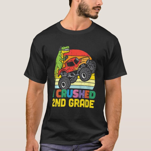 Camiseta Niños Trex Monster Camión I Triturado 2º Grado Últ (Anverso)