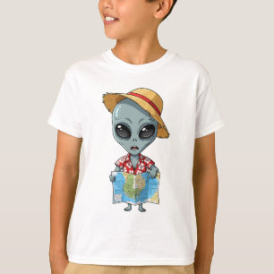 Camiseta Niños Turistas Alien Viajeros