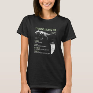 Camiseta Niños Tyrannosaurus Rex Hechos Funny Dinosaurio T.