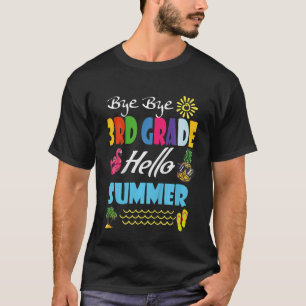 Camiseta Niños Último Día De La Escuela Adiós 3º Grado Hola