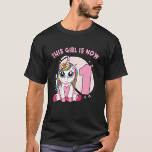 Camiseta Niños Unicornio criatura mítica chica Soy 1 año b