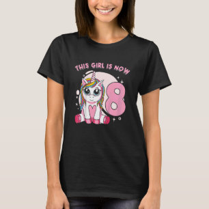 Camiseta Niños unicornio criatura mítica Soy de 8 años b